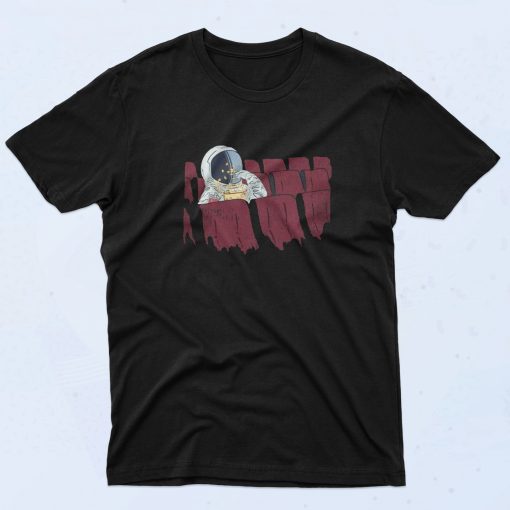 Astronaut Eat Popcorn T Shirt