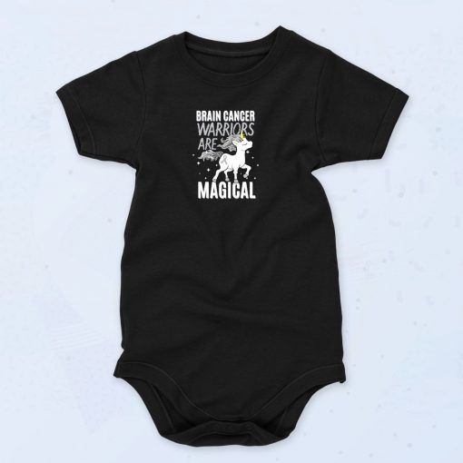 Brain Cancer Warriors Are Magical Funny Baby Onesie