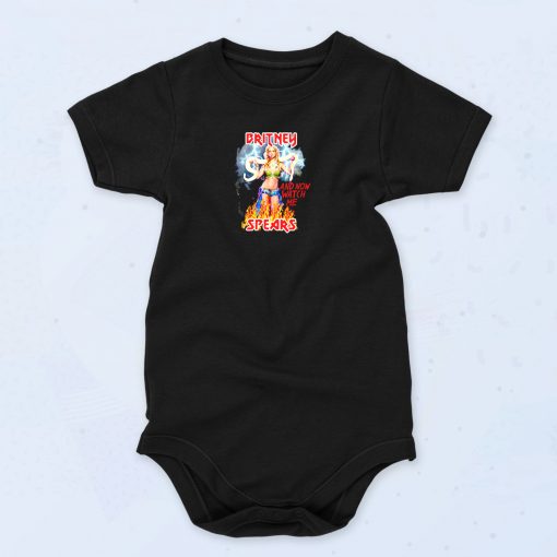 Britney Spears And Now Watch Me Funny Baby Onesie