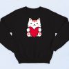 Cat Heart Valentine's Day Sweatshirt