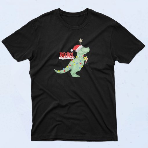 Christmas Tree T Rex Funny Parody 90s T Shirt Idea