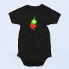 Cute Baby Grinch Love Heart Christmas Funny Baby Onesie