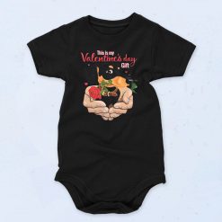 Dachshund Dog Happy Valentines Day Fashionable Baby Onesie