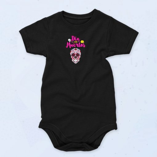 Day Of Dead Dia De Muertos Sugar Skull Funny Baby Onesie