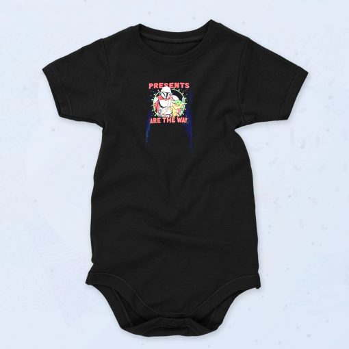 Disney The Mandalorian Christmas Presents Funny Baby Onesie