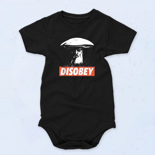 Disobey Anarchist Mushroom Fashionable Baby Onesie