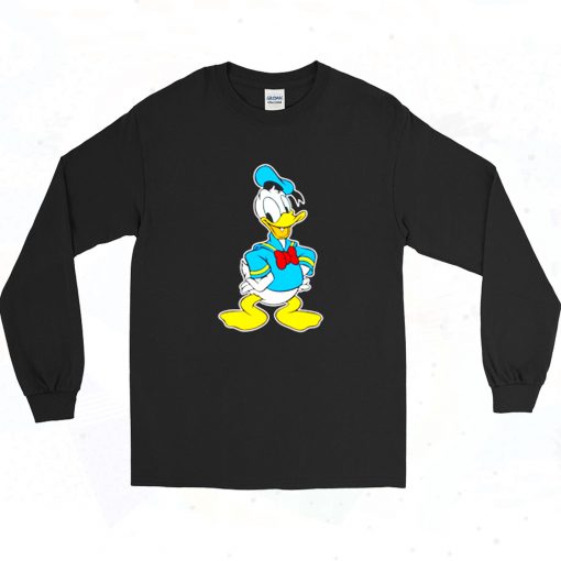 Donald Duck Cartoon Cute Long Sleeve Shirt