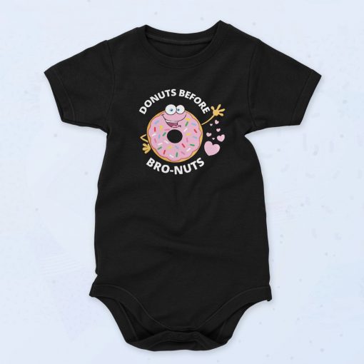 Donuts before Bro nuts Fashionable Baby Onesie