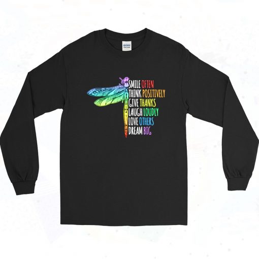 Dragonfly Quote Long Sleeve Shirt