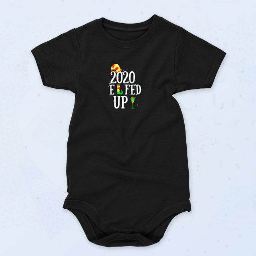 Elfed Up Merry Christmas Elf Pun Parody Funny Baby Onesie