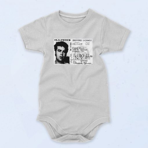 Elwood Blues Fashionable Baby Onesie