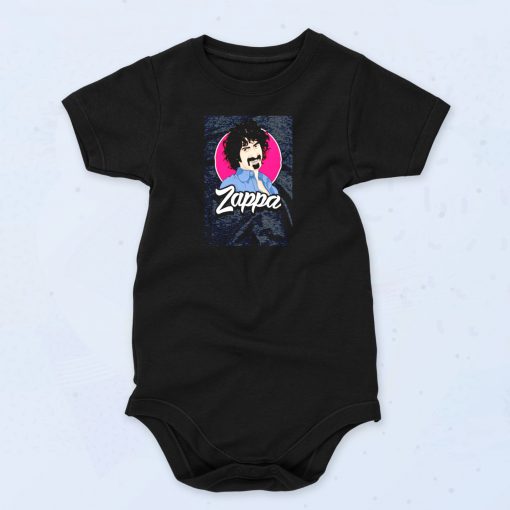 Frank Zappa Illustration Rock Musician Mothers Of Invention Funny Baby Onesie