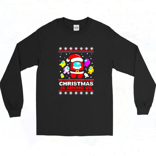 Funny Christmas Game Among Us Long Sleeve Shirt