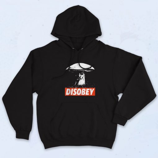 Funny Disobey Anarchist Mushroom Hoodie