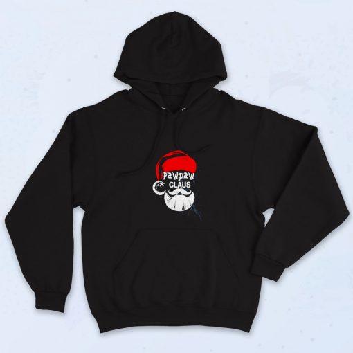 Funny Pawpaw Claus Christmas Grandpa Aesthetic Hoodie