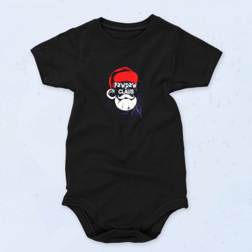 Funny Pawpaw Claus Christmas Grandpa Funny Baby Onesie