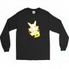 Funny Pokemon Pikachu Skeleton Long Sleeve Shirt