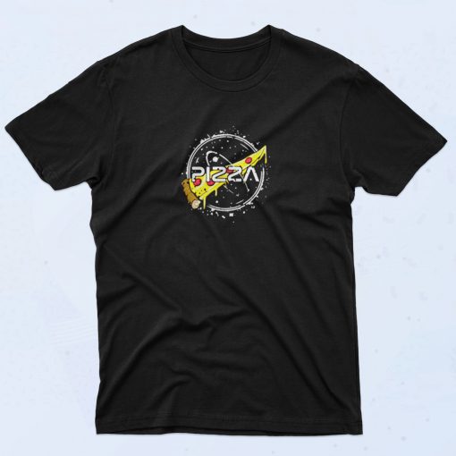 Funny Slice Of Pizza Nasa Parody 90s T Shirt Idea