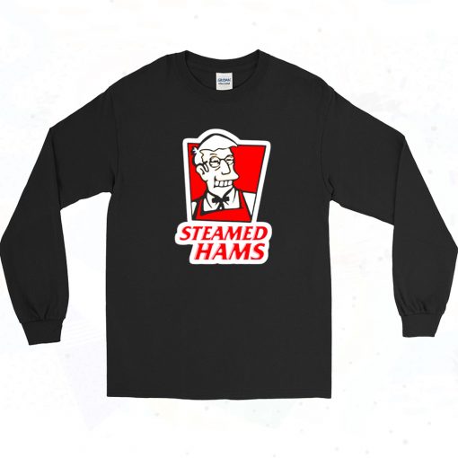 Funny Steamed Hams Kfc Simpson Long Sleeve Shirt