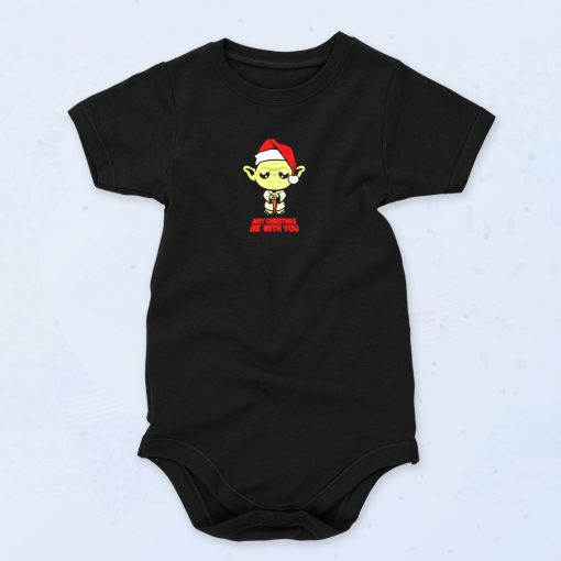 Funny Yoda May Christmas Be With You Funny Baby Onesie