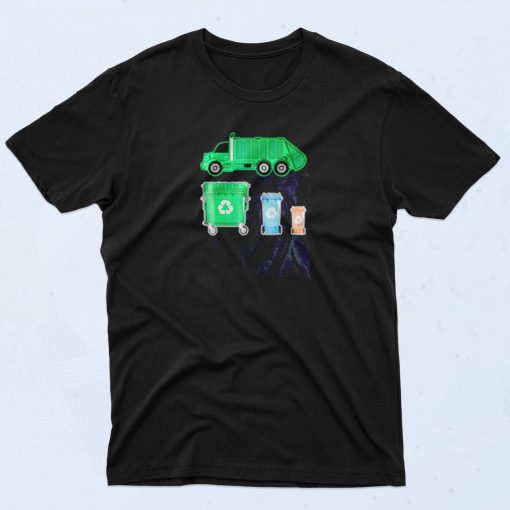 Garbage Truck With Dumpster 90s T Shirt Idea