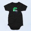 Garbage Truck With Dumpster Funny Baby Onesie