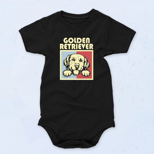 Golden Retriever Dog Fashionable Baby Onesie