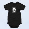 Gothic Skull Moon Phases Funny Baby Onesie