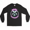 Hail Yourself Cute Pink And Blue Goat Baphomet Long Sleeve Shirt