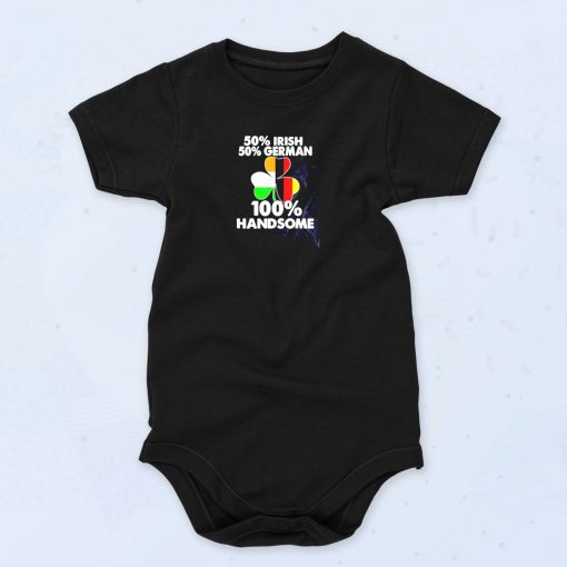 Half Irish Half German Handsome Funny Baby Onesie