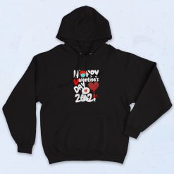 Happy Valentine's Day 2021 With Mask Hoodie