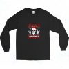 Heavy Metal Christmas Skull Santa Long Sleeve Shirt