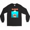 Jaws Poster Parody Stephen King Pennywise Clown Long Sleeve Shirt