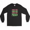 Jingle Bell Frog Funny Christmas Long Sleeve Shirt