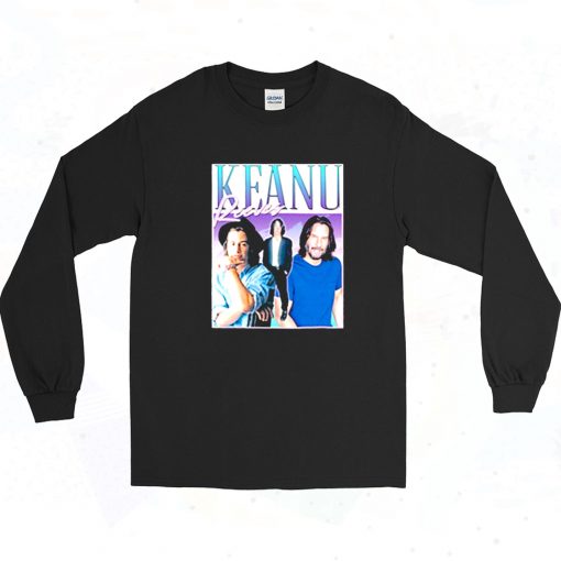 Keanu Reeves Homage Pop Culture Long Sleeve Shirt