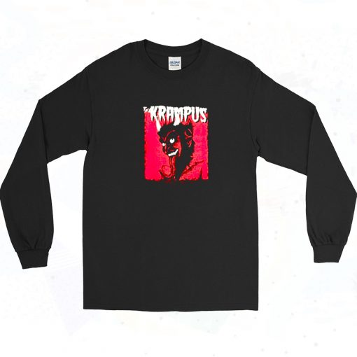 Krampus Evil Santa Claus Christmas Demon Long Sleeve Shirt