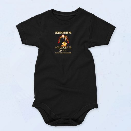 Legends Never Die John Prine Funny Baby Onesie