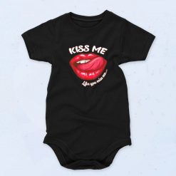 Lips Kiss Me Cherry Lips Valentine's Day Fashionable Baby Onesie