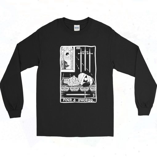 Lucky As Four Of Swords Long Sleeve Shirt