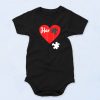 Male And Female Valentine's Day Fashionable Baby Onesie