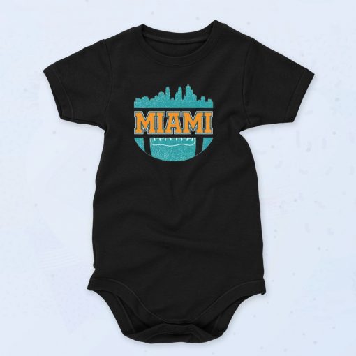 Miami Football Dolphin Fashionable Baby Onesie