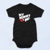 Mommy Valentine's Day Loves Me Fashionable Baby Onesie