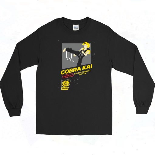 No Mercy System Cobra Kai Vintage 90s Long Sleeve Shirt