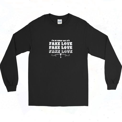 Official Bts Fake Love Album Long Sleeve Shirt