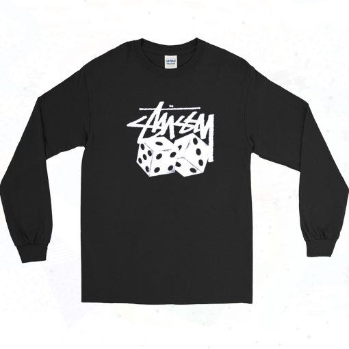 Official Stussy Pair Of Dice Long Sleeve Shirt