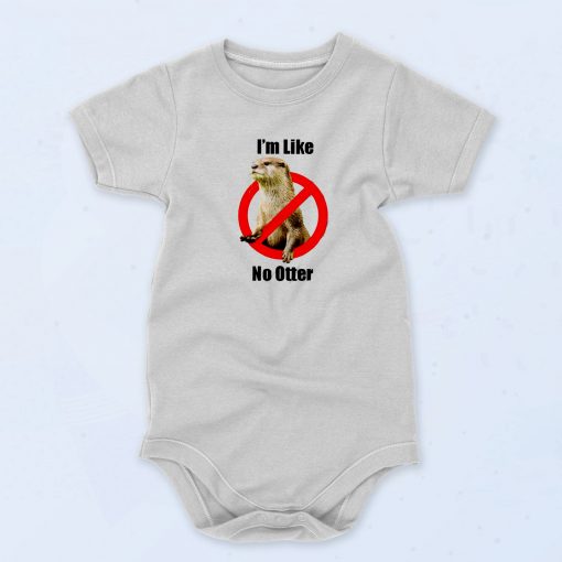 Otter Pun Fashionable Baby Onesie