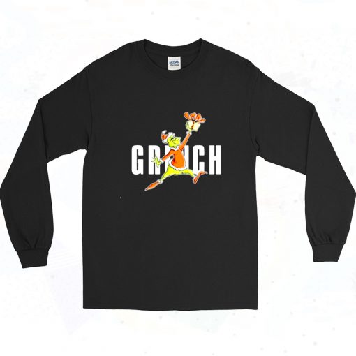 Parody Jumpman The Grinch Stole Christmas Long Sleeve Shirt