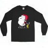 Peanuts Snoopy Woodstock Antlers Santa Long Sleeve Shirt