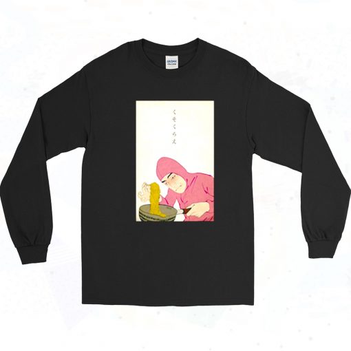 Pink Guy Cuisine Des Ramen Long Sleeve Shirt