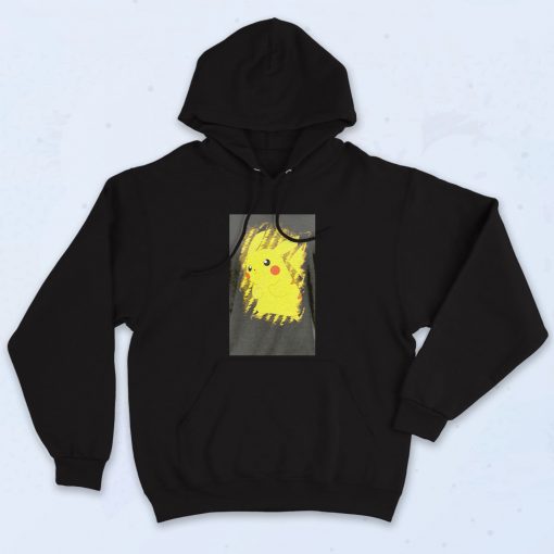 Pokemon Pikachu Brushy Graphic Aesthetic Hoodie